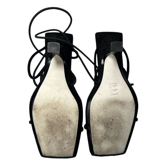 KHAITE Black Lace-up String Heels/ Sandal Shoes Sz: 39 1/2 US: 9 1/2 - Picture 7 of 8